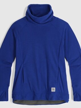 Outdoor Research Royal Blue Waffle Knit Turtleneck Pullover